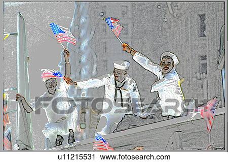 Stock Image - Digital Image of Parade. Fotosearch
