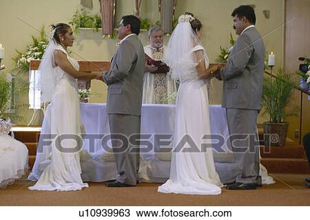 Double Latino-American Catholic wedding View Large Photo Image Stock Image - Double Latino-American Catholic wedding. Fotosearch
