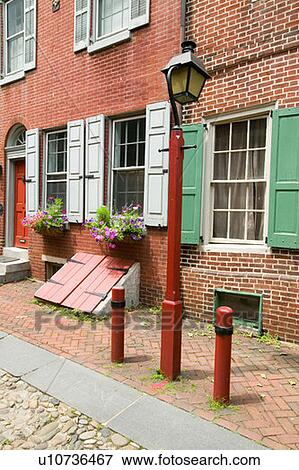 Elfreth's Alley View Large Photo Image Stock Photo - Elfreth's Alley. Fotosearch