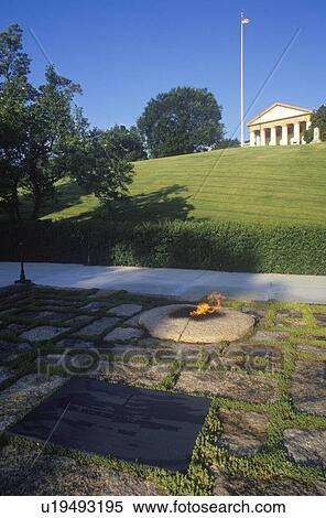 Eternal Flame at the tomb of President John F. Kennedy, Arlington Cemetery, Washington, D. C. View Large Photo Image Stock Photography - Eternal Flame at the tomb of President John F. Kennedy, Arlington Cemetery, Washington, D. C.. Fotosearch