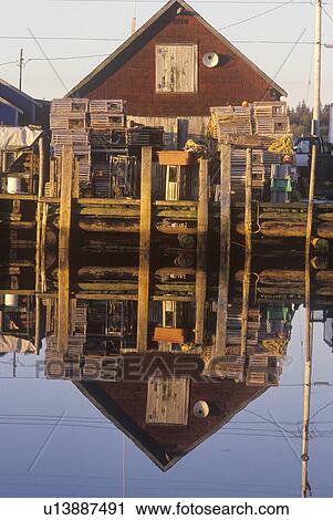 Fishing village in morning View Large Photo Image Stock Image - Fishing village in morning. Fotosearch