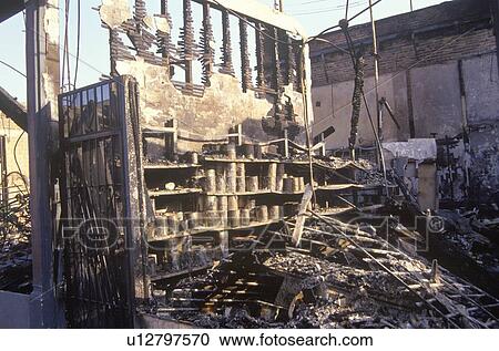 Hardware store burned out during 1992 riots, South Central Los Angeles, California View Large Photo Image Stock Image - Hardware store burned out during 1992 riots, South Central Los Angeles, California. Fotosearch