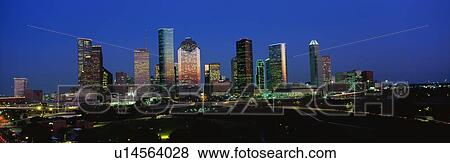 Houston Skyline View Large Photo Image Stock Photo - Houston Skyline. Fotosearch