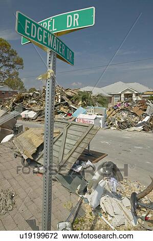 Stock Image - Hurricane Ivan Damage. Fotosearch