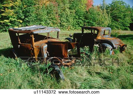 Stock Image - Junk cars in Vermont. Fotosearch