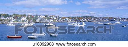 Lobster Village, Northeast Harbor of Mount Desert Island, Maine View Large Photo Image Stock Photo - Lobster Village, Northeast Harbor of Mount Desert Island, Maine. Fotosearch