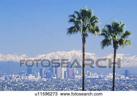 Stock Image - Los Angeles Skyline. Fotosearch