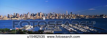 Manhattan skyline and the East River View Large Photo Image Stock Photography - Manhattan skyline and the East River. Fotosearch