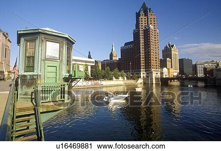 Stock Image - Milwaukee skyline. Fotosearch