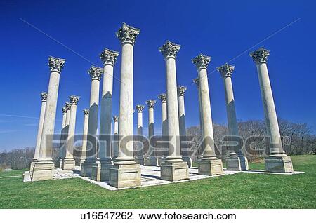 Stock Image - National Capitol Columns at the National Arboretum, Washington, DC. Fotosearch