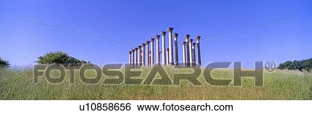 Stock Photograph - National Capitol Columns, National Arboretum, Washington DC. Fotosearch