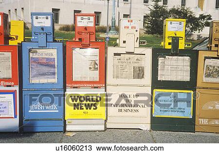 Newspaper stands View Large Photo Image Stock Image - Newspaper stands. Fotosearch