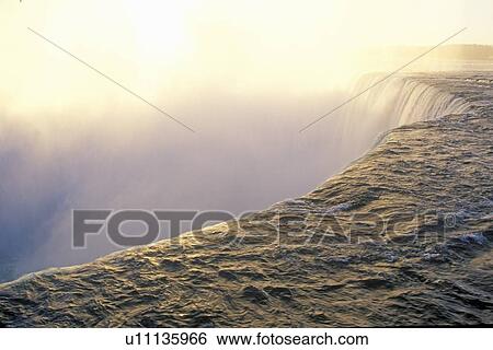 Stock Photograph - Niagara Falls At Sunrise, Canada. Fotosearch