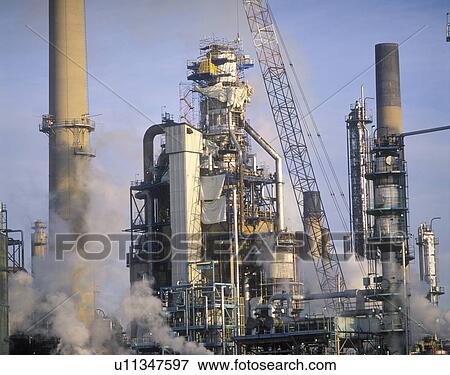 Stock Photo - Oil refinery in Sarnia, Canada. Fotosearch