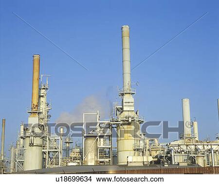 Oil refinery View Large Photo Image Picture - Oil refinery. Fotosearch