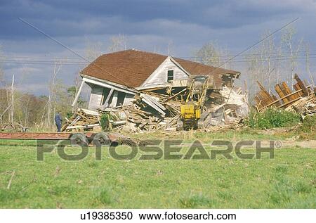Old farmhouse being bulldozed, DE View Large Photo Image Stock Image - Old farmhouse being bulldozed, DE. Fotosearch