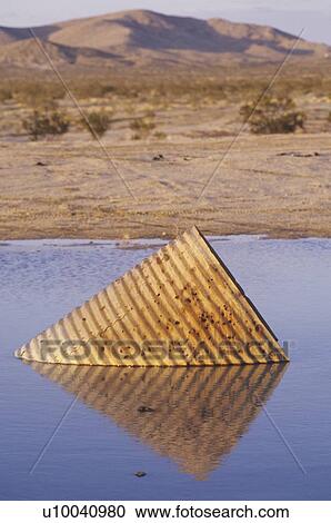 Old Piece of Metal in Water, Death Valley, California View Large Photo Image Stock Image - Old Piece of Metal in Water, Death Valley, California. Fotosearch