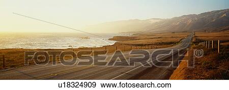 Pacific Coast Highway View Large Photo Image Stock Photo - Pacific Coast Highway. Fotosearch