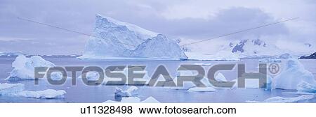 Panoramic view of glaciers and icebergs in Paradise Harbor, Antarctica View Large Photo Image Stock Photo - Panoramic view of glaciers and icebergs in Paradise Harbor, Antarctica. Fotosearch