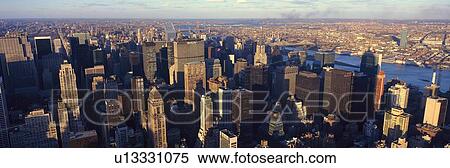 Panoramic view of Manhattan View Large Photo Image Stock Photography - Panoramic view of Manhattan. Fotosearch