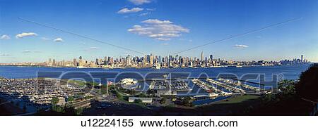 Panoramic view of Midtown Manhattan View Large Photo Image Stock Photography - Panoramic view of Midtown Manhattan. Fotosearch