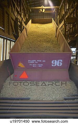 Stock Image - Peanut facility in Plains, Georgia. Fotosearch