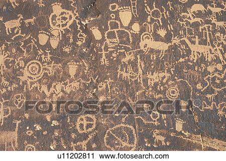 Petroglyphs, Newspaper Rock, Southern UT View Large Photo Image Stock Image - Petroglyphs, Newspaper Rock, Southern UT. Fotosearch
