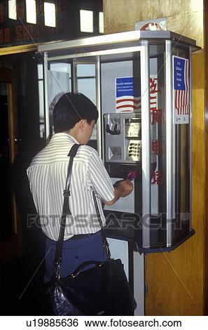 Stock Photograph - Phone booth. Fotosearch