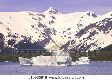 Portage Glacier and Portage Lake as seen from Seward Highway, Alaska View Large Photo Image Stock Photo - Portage Glacier and Portage Lake as seen from Seward Highway, Alaska. Fotosearch