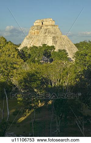 Stock Image - Pyramid of the Magician. Fotosearch