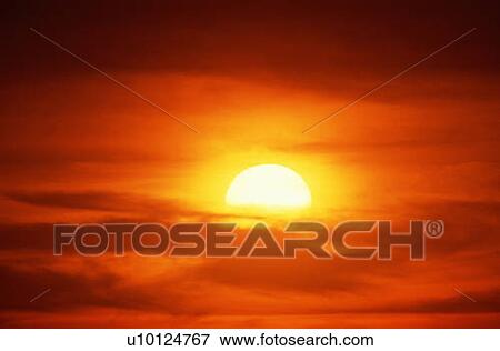 Red sunset View Large Photo Image Stock Photo - Red sunset. Fotosearch