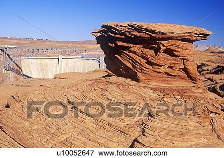 Rock Formation at Glen Canyon Dam, Page, Arizona View Large Photo Image Stock Photo - Rock Formation at Glen Canyon Dam, Page, Arizona. Fotosearch