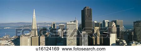 San Francisco Skyline View Large Photo Image Stock Photo - San Francisco Skyline. Fotosearch