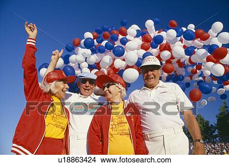 Senior couples at Senior Olympics View Large Photo Image Picture - Senior couples at Senior Olympics. Fotosearch