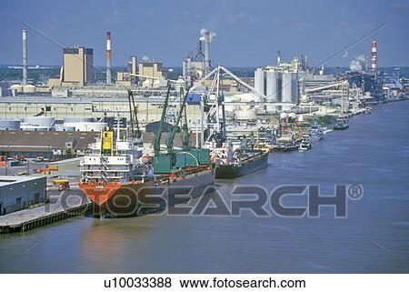 Shipping in the Port of Savannah, Savannah, Georgia View Large Photo Image Stock Photo - Shipping in the Port of Savannah, Savannah, Georgia. Fotosearch