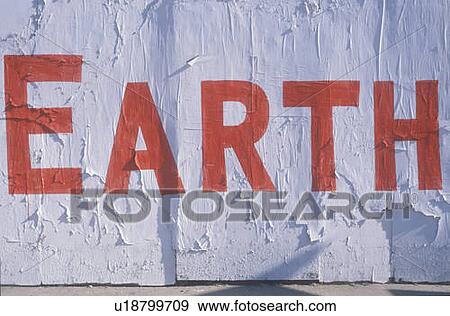 Stock Photo - Sign “Earth". Fotosearch