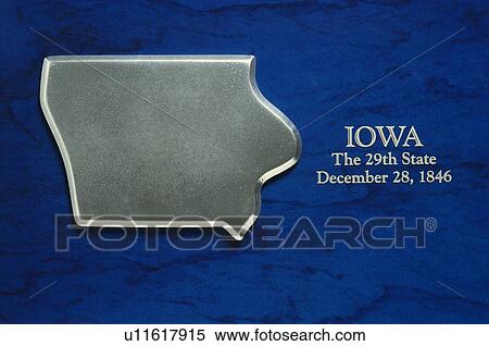 Silver map of the state of Iowa View Large Photo Image Stock Photography - Silver map of the state of Iowa. Fotosearch