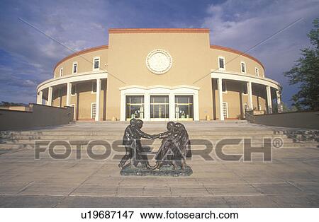 Stock Photo - State Capitol of New Mexico, Santa Fe. Fotosearch