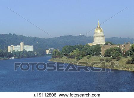 Stock Photograph - State Capitol of West Virginia, Charleston. Fotosearch