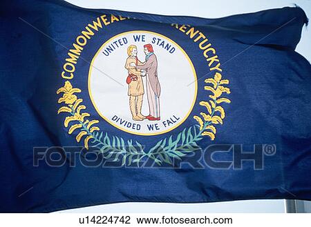 Stock Image - State Flag of Kentucky. Fotosearch