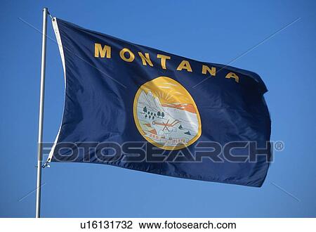 State Flag of Montana View Large Photo Image Stock Image - State Flag of Montana. Fotosearch