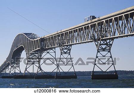 The bridge over Chesapeake Bay, Lucius J. Kellam, Jr. Bridge-Tunnel, Virginia View Large Photo Image Stock Photograph - The bridge over Chesapeake Bay, Lucius J. Kellam, Jr. Bridge-Tunnel, Virginia. Fotosearch