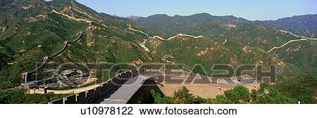 The Great Wall at Badaling View Large Photo Image Stock Image - The Great Wall at Badaling. Fotosearch