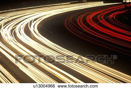 The Hollywood freeway at night in Los Angeles, CA View Large Photo Image Stock Photograph - The Hollywood freeway at night in Los Angeles, CA. Fotosearch