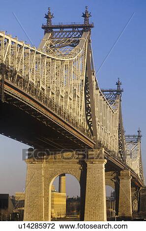 Stock Image - The Queensboro (59th Street) Bridge to Queens. Fotosearch