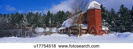 This is a red barn after a newly fallen winter snow storm. View Large Photo Image Stock Photo - This is a red barn after a newly fallen winter snow storm.. Fotosearch