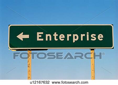 This is a street sign that says Enterprise. View Large Photo Image Stock Image - This is a street sign that says Enterprise.. Fotosearch