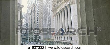 This is a view looking at the exterior of the New York Stock Exchange on Wall Street View Large Photo Image Stock Image - This is a view looking at the exterior of the New York Stock Exchange on Wall Street. Fotosearch