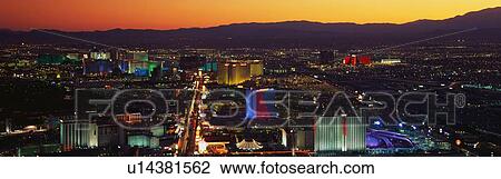 Stock Image - This is an aerial view of the LA strip. Fotosearch