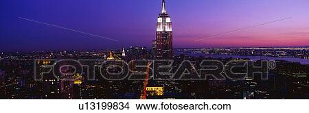 This is the Empire State Building at sunset View Large Photo Image Picture - This is the Empire State Building at sunset. Fotosearch